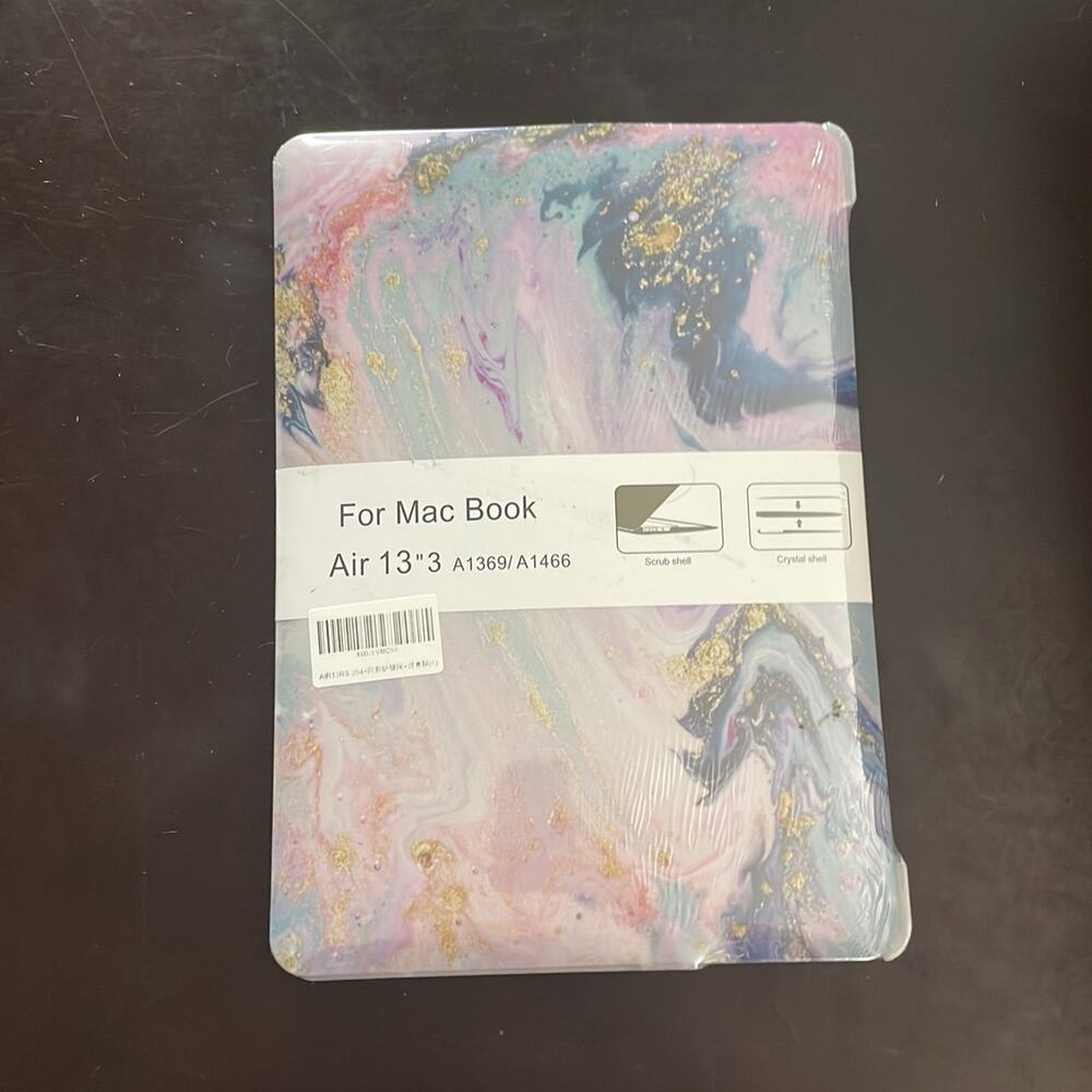 MacBook Air 13”3 multicolor swirl design shell case